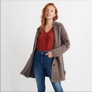 Madewell Bird’s-Eye Coziest Yarn Sweater Coat